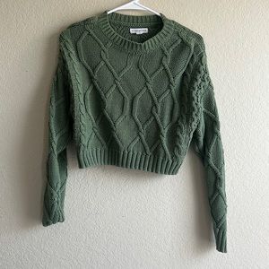 Green Crotchet Sweater